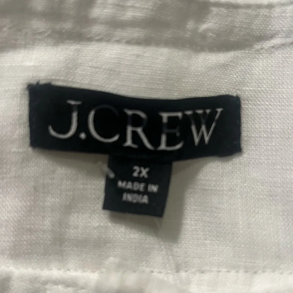 J.Crew Gathered popover dress in linen - Picture 9 of 9
